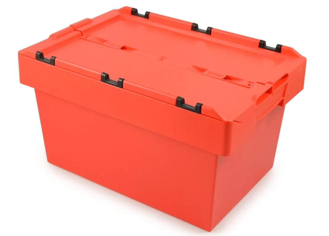 Stapelbox wandrek 772 x 390 mm - opslagsysteem 12 stuks dozen met deksel - opslagkast opslag dozen opslag opslag opslag rack rack rack rood
