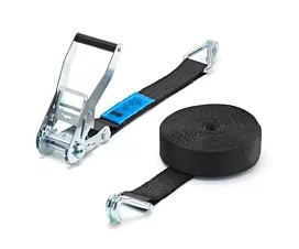 Alle spanbanden 50mm Spanband - 5T - 9m - 50mm - 2-delig met spitshaken - Zwart Alle spanbanden 50mm Spanband - 5T - 9m - 50mm - 2-delig met spitshaken - Zwart