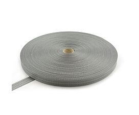 Polyester 35mm Polyester band 35mm - 3000kg - 100m op rol (grijs - 2 strepen)