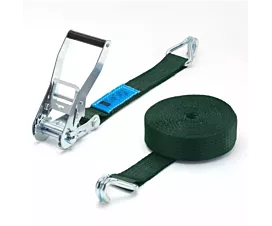 Alle spanbanden 50mm Spanband - 5T - 9m - 50mm - 2-delig met spitshaken - Kakigroen Alle spanbanden 50mm Spanband - 5T - 9m - 50mm - 2-delig met spitshaken - Kakigroen