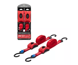 Alle spanbanden 25mm Spanband - 500kg - 3m - 25mm - Smart-klemgesp en S-haken - Rood - 2st. Alle spanbanden 25mm Spanband - 500kg - 3m - 25mm - Smart-klemgesp en S-haken - Rood - 2st.