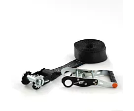 Spanbanden 50mm - Op maat Spanband - 5T - 50mm - 1-delig - Ratelbasis + Handvat - Zwart + Eigen label