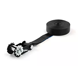 Alle spanbanden op maat Spanband - 2,5T - 35mm - 1-delig - Enkel ratelbasis - Zwart + Eigen label