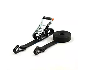 Zwart - Standaard Spanband - 5T - 50mm - 2-delig met demonteerbare ratel - Zwart + Eigen label Zwart - Standaard Spanband - 5T - 50mm - 2-delig met demonteerbare ratel - Zwart + Eigen label