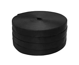 Alle - Black Webbing Polypropyleen band - 50mm - 1000kg - 4 rollen van 100m - 400m - Zwart