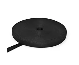 Alle - Black Webbing Polypropyleen band - 30mm - 600kg  - Rol - 100m - Zwart