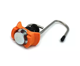 Alle rails, cargobars/-planken Eindfitting met roterende ophanghaak - voor vliegtuigrail