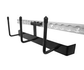 Alle zwarte hardware Drievoudige ophanghaak voor L-Track