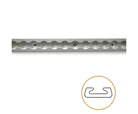 Vliegtuigrails & Toebehoren L-track-rail - 0,6m - Aluminium