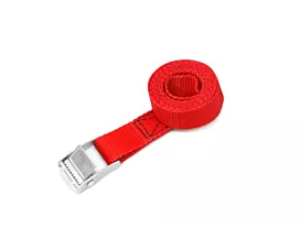 Tot 500kg - Klemgesp Spanband - 250kg - 1,2m - 25mm - 1-delig  - Klemgesp - Rood - 20st. - Stockopruiming!