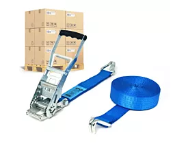 Alle spanbanden per pallet Pallet Spanbanden - ERGO 5T - 12m - 50mm - 2-delig - STF500 - Blauw - 200st