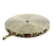 Band op rol met camouflagepatroon Polyester band Army green 50mm - 7500kg - 100m op rol - Militaire print