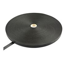 Alle - Black Webbing Polyester band 25 mm - 2250 kg - 100 m op rol - zwart