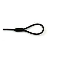 Zwarte kabelstroppen - 3mm Zwarte kabelstroppen 3mm - 1 soepele lus - 55kg