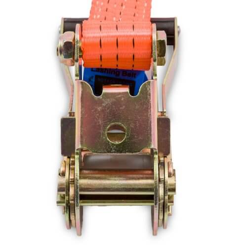 Spanband 35 mm met spitshaken - oranje - 6.5 m - prijs per 10 stuks GA